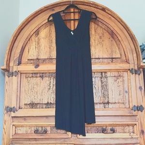 Basic Threads Black Draped Flowing Dress